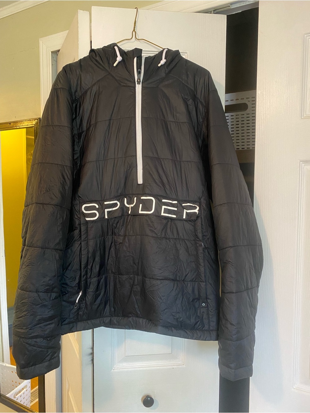 Spyder Black Jacket with Red Logo Accent